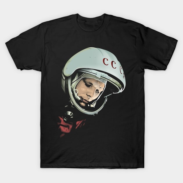 Yuri Gagarin T-Shirt by makarxart